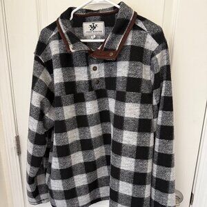 John Wayne Men’s Pullover Sweater – Buffalo Plaid – Size XL